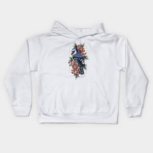 Bluejay Bird Kids Hoodie